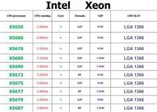 Lote de CPU Intel Xeon X5650 X5660 X5670 X5680 X5690 X5672 X5675 X5677 X5679 X5687 segunda mano  Embacar hacia Argentina