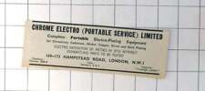 1938 chrome electro for sale  BISHOP AUCKLAND