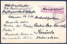 Usado, 1918 Áustria, Croácia, Cartão postal de esqui artístico, marinefeldpost Pula, censurado, enviado comprar usado  Enviando para Brazil