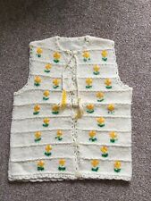 Hand knitted waistcoat for sale  LUTON