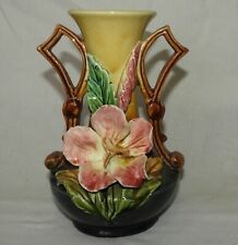 Vase barbotine fleurs d'occasion  France