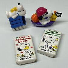 Usado, Antigo 1990 Snoopy Mini Sabonete Whitman Figura de Halloween Casa de Cachorro Lote de 4 comprar usado  Enviando para Brazil