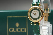 Raro [estado perfeito com estojo] Gucci 2000L clássico verde original lagarto Qz relógio feminino comprar usado  Enviando para Brazil