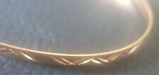 Gold bangle solid for sale  LINCOLN