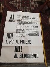 Manifesto poster movimento usato  Trieste