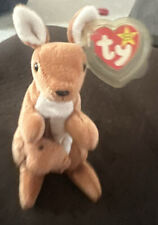 Ty Beanie Baby Pouch the Kangaroo 1996 brinquedo de pelúcia animal 7" pelúcia comprar usado  Enviando para Brazil