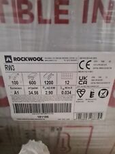 100mm rw3 rockwool for sale  ALRESFORD