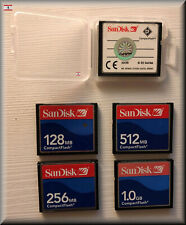SanDisk Compact Flash CF-Card 64 128 256 512 1024MB SDCFB/SDCFJ with Case for sale  Shipping to South Africa
