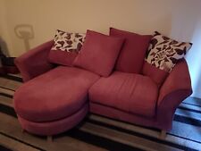 Pink dfs sofa for sale  SOUTHPORT