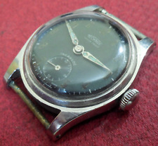 Relógio de pulso suíço militar vintage década de 1940 TECHNOS 15 joias corrida comprar usado  Enviando para Brazil