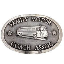 Usado, Family Motor Coach Belt Buckle Vintage Bus Association Motorhome Travel 1975 comprar usado  Enviando para Brazil