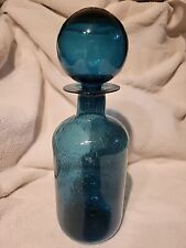 Blue glass decanter for sale  Toledo