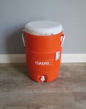 Used, Used orange Igloo 5 gal water dispenser storage cooler carrrier canister for sale  Shipping to South Africa
