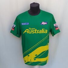 Team Australia Rotax Max Challenge Racing Crew Neck T-Shirt Green Size Mens S for sale  Shipping to South Africa