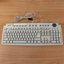VINTAGE ACER 6511-UV WINDOWS MULTIMEDIA BEIGE USB KEYBOARD TESTED WORKING for sale  Shipping to South Africa