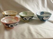 Tigela de sopa de arroz panda infantil japonesa porcelana 4-1/8"D - Conjunto de 4 comprar usado  Enviando para Brazil