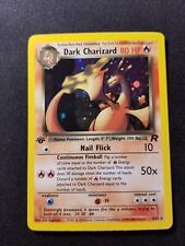 Dark Charizard - 4/82 - Holo 1st Edition Played 1st Ed Team Rocket Pokemon, used for sale  West Bend