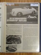 #099 Porsche artigo ou teste de estrada Porsche réplica Intermeccanica Speedster 1 pg, usado comprar usado  Enviando para Brazil