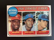 1969 Topps National League NL Leaders #12 HOF Bob Gibson, Singer, Jenkins comprar usado  Enviando para Brazil