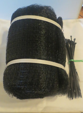 7.5ftx65ft Anti Bird Plastic Netting Color Black and 50 Zip Ties New for sale  Shipping to South Africa