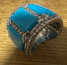 Turquoise silver diamanté for sale  AYLESBURY