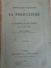 1853 rare pisciculture d'occasion  Vesoul
