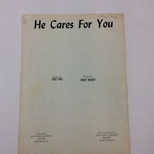 Vintage Sheet Music He Cares For You Videt Polk Bobby Burnett Christian  for sale  Shipping to South Africa