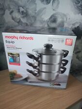 Morphy Richards 970008 3 Tier Food Steamer, 18cm - Stainless Steel, used for sale  Shipping to South Africa