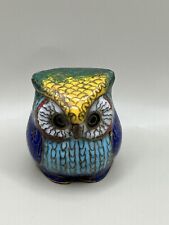 Vintage cloisonné owl for sale  HITCHIN