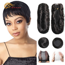 Used, Curly Human Hair Bundles Brazilian Hair Weave Bundles Short  Human Hair Bundles for sale  Shipping to South Africa