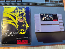 Juego Batman Returns Snes Super Nintendo, 1992, carro y manual auténtico segunda mano  Embacar hacia Argentina