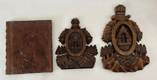 carved mahogany wood plaques for sale  Santa Clarita