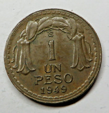 Usado, Peso Chile 1949 Cobre KM#179 UNC segunda mano  Embacar hacia Argentina