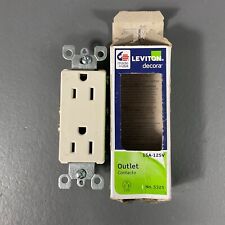  Tomada duplex Leviton Decora 15 amp grau residencial auto-aterramento branco comprar usado  Enviando para Brazil