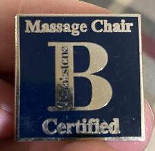 Cadeira de massagem promocional Brookstone logotipo certificado publicidade pinback comprar usado  Enviando para Brazil