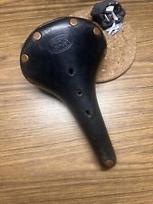 Vintage Brooks Saddle Conquest Todo Terreno Couro Preto comprar usado  Enviando para Brazil