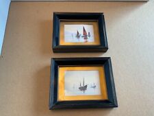 Vintage Small Seascape Watercolor Paintings - Initialed TJ - 2 Total - Framed for sale  Shipping to South Africa
