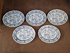 Blue white plates for sale  MARKET DRAYTON