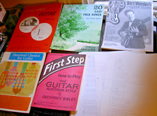 VINTAGE LEARN TO PLAY GUITAR CLASSIC CHORDS PLECTRUM STYLE BUNDLE BOOKS, used for sale  Shipping to South Africa