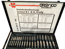 Wurth M5-M20 Tap & Die Set Orsy100 System Barely Used Complete Set A+Serviciable, used for sale  Shipping to South Africa