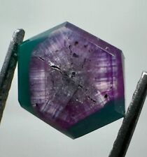 2.20 Ct. Trapiche shape on Both side Corundum Slice, W/ Green Calcite @ Kashmir for sale  Shipping to South Africa