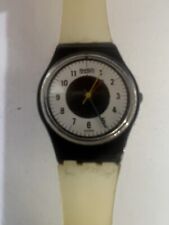 Vintage Anos 80 SWATCH Relógio "Chrono Tech" RETRO Pulseira Transparente Não Testada comprar usado  Enviando para Brazil