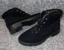 Black suede faux for sale  Shipping to Ireland