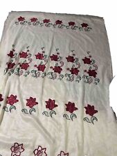 Rose embroidered curtains for sale  Clearlake