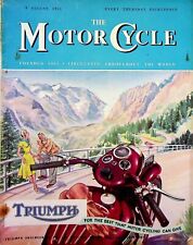 Revista The Motor Cycle de colección agosto 1951 incomparable Clubman G80CS M3859 segunda mano  Embacar hacia Argentina
