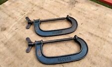 2 x RECORD 6" G CLAMPS, used for sale  Shipping to South Africa