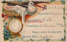 Postcard birth announcement for sale  Collegeville