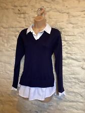 Navy jumper top for sale  FROME