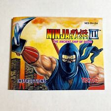 Ninja Gaiden III 3: Navio Antigo - Manual de Substituição REPRO - Folheto NES comprar usado  Enviando para Brazil