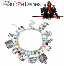 vampire diaries bracelet charm silver pendants girls gift jewellery elena damon  segunda mano  Embacar hacia Mexico
